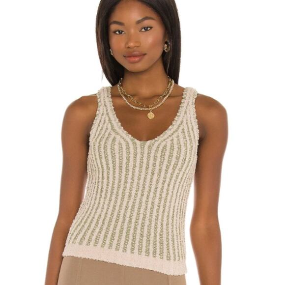 Line & Dot Kimberly Sweater Tank in Taupe Olive NWT Size Small - Picture 1 of 3